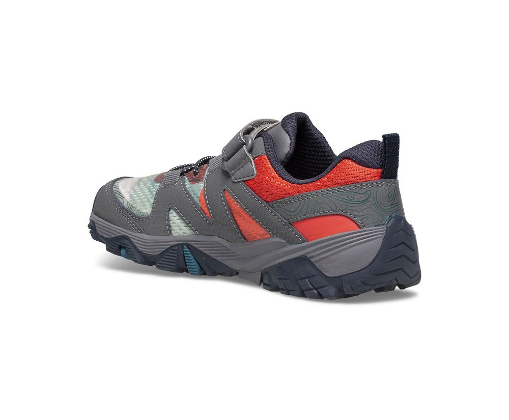 Buty Trekkingowe Merrell Dziecięce Szare - Trail Quest Print - 549716-PWT